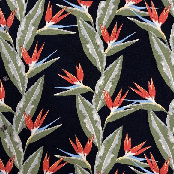 % Puritan Men's Floral Button Down Sz 3XL - Picture 5 of 10